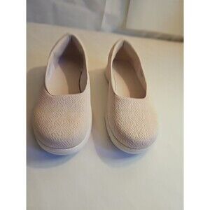 Skechers Shoes Women's Sz 7 Ivory Shimmery Slip On The Go Casual Comfort Flat